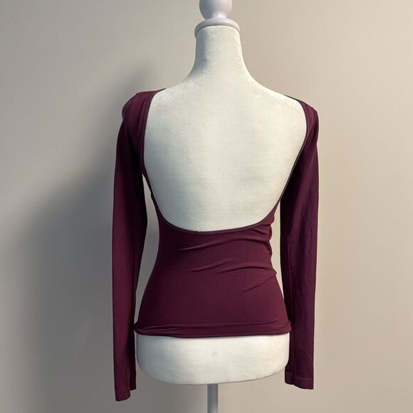 Free People Intimately Low Back Seamless Long Sleeve XS/S - Picture 2 of 4